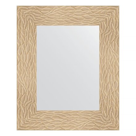 Зеркало в багетной раме Evoform золотые дюны 90 мм 46х56 см в Казани 