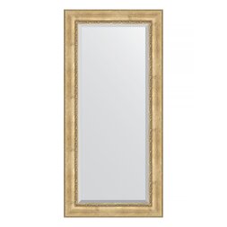 Зеркало с фацетом в багетной раме Evoform состаренное серебро с орнаментом 120 мм 82х172 см