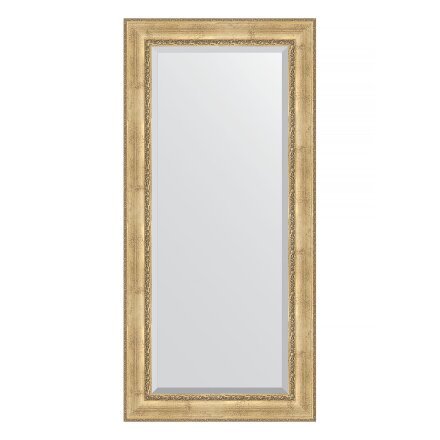 Зеркало с фацетом в багетной раме Evoform состаренное серебро с орнаментом 120 мм 82х172 см в Казани 