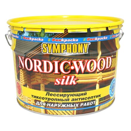 Антисептик лессирующий Symphony Nordic Wood Silk 2.7л в Казани 