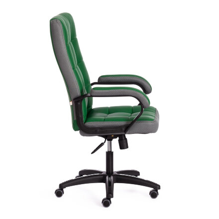 Кресло компьютерное TC искусственная кожа зелёное с серым 61х47х126 см в Казани 
