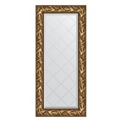 Зеркало с гравировкой в багетной раме Evoform византия золото 99 мм 59x128 см