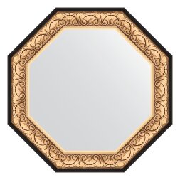Зеркало в багетной раме Evoform барокко золото 106 мм 80,4х80,4 см