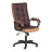 Кресло компьютерное TC искусственная кожа коричневое с бронзовым 61х47х126 см в Казани 