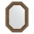 Зеркало в багетной раме Evoform вензель серебряный 101 мм 59x79 см в Казани 