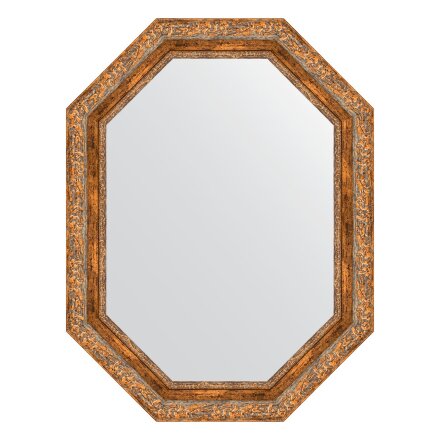 Зеркало в багетной раме Evoform виньетка античная бронза 85 мм 65x85 см в Казани 