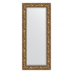 Зеркало с фацетом в багетной раме Evoform византия золото 99 мм 64х149 см