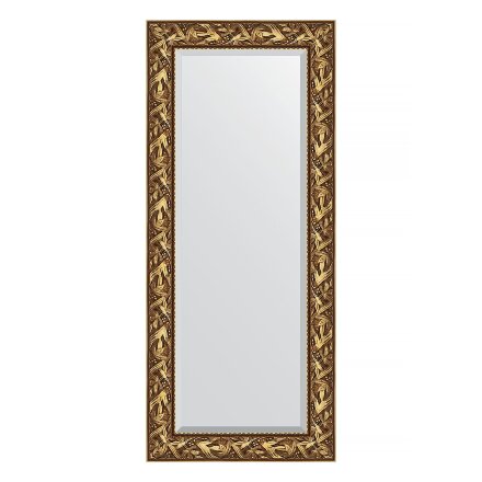 Зеркало с фацетом в багетной раме Evoform византия золото 99 мм 64х149 см в Казани 