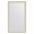 Зеркало в багетной раме Evoform белая кожа с хромом 78 мм 78х138 см в Казани 