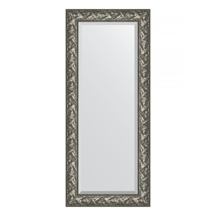 Зеркало с фацетом в багетной раме Evoform византия серебро 99 мм 64х149 см в Казани 