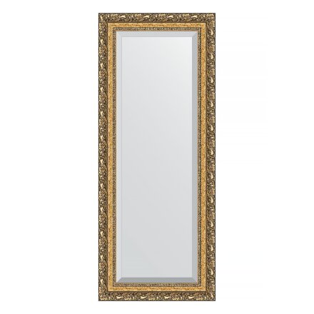Зеркало с фацетом в багетной раме Evoform виньетка бронзовая 85 мм 55х135 см в Казани 