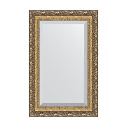 Зеркало с фацетом в багетной раме Evoform виньетка бронзовая 85 мм 55х85 см
