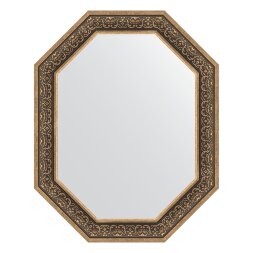 Зеркало в багетной раме Evoform вензель серебряный 101 мм 79x99 см