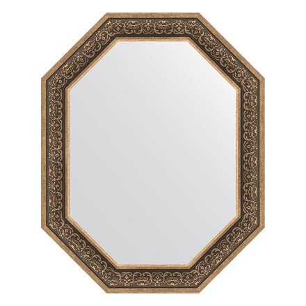 Зеркало в багетной раме Evoform вензель серебряный 101 мм 79x99 см в Казани 