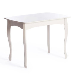 Обеденный стол TC Caterina Provence белый 100+30х70х75 см (19129)