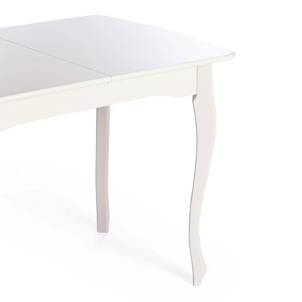 Обеденный стол TC Caterina Provence белый 100+30х70х75 см (19129) в Казани 