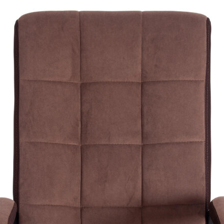 Кресло компьютерное TC флок коричневое 61х47х126 см в Казани 