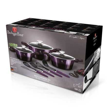 Набор посуды Berlinger Haus Purple eclips 10 предметов в Казани 