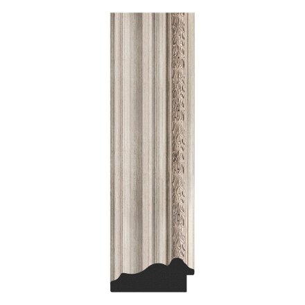 Зеркало с гравировкой в багетной раме Evoform римское серебро 88 мм 131x186 см в Казани 