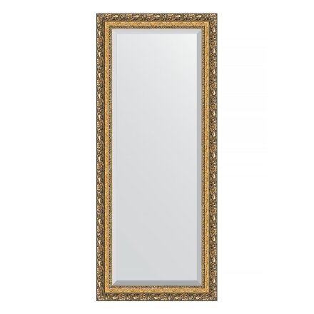 Зеркало с фацетом в багетной раме Evoform виньетка бронзовая 85 мм 65х155 см в Казани 