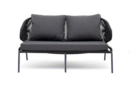 Двухместный диван из роупа Милан темно-серый в Казани 