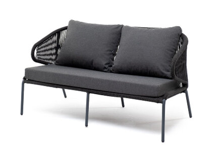Двухместный диван из роупа Милан темно-серый в Казани 