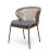 Плетеный стул из роупа Милан серо-коричневый в Казани 