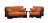 Комплект мягкой мебели Япет с деревянными подлокотниками в Казани 