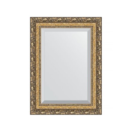 Зеркало с фацетом в багетной раме Evoform виньетка бронзовая 85 мм 55х75 см в Казани 