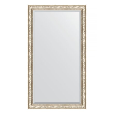 Зеркало напольное с фацетом в багетной раме Evoform виньетка серебро 109 мм 115x205 см в Казани 