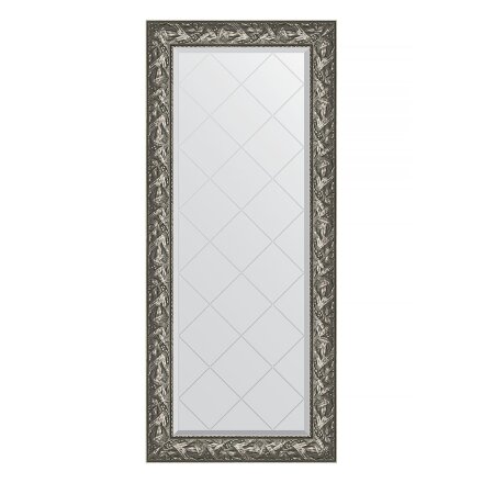 Зеркало с гравировкой в багетной раме Evoform византия серебро 99 мм 69x158 см в Казани 