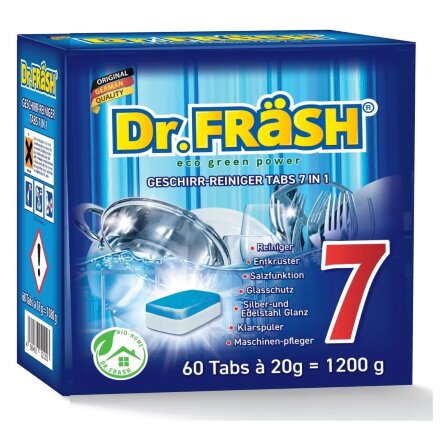Таблетки для посудомоечной машины Dr.Frash 7в1 60 шт в Казани 