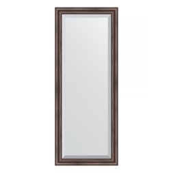 Зеркало с фацетом в багетной раме Evoform палисандр 62 мм 56х141 см