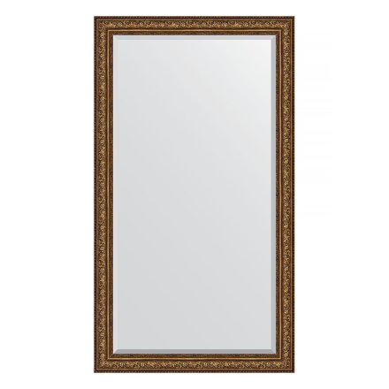 Зеркало напольное с фацетом в багетной раме Evoform виньетка состаренная бронза 109 мм 115x205 см в Казани 