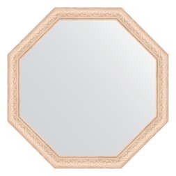 Зеркало в багетной раме Evoform беленый дуб 57 мм 70,8х70,8 см