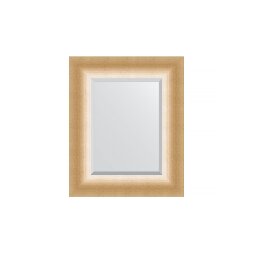 Зеркало с фацетом в багетной раме Evoform травленое золото 87 мм 46х56 см