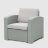 Комплект LF стол+софа 3-х местная+2 кресла+тумбочка серый (SF-C-G-A15050/SF-3-G-A15050) в Казани 