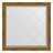 Зеркало с гравировкой в багетной раме Evoform состаренная бронза с плетением 70 мм 83x83 см в Казани 