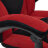 Кресло компьютерное ТС 67х49х142 см флок бордовый/чёрный в Казани 