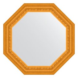 Зеркало в багетной раме Evoform сусальное золото 80 мм 64,8х64,8 см