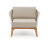 Плетеное кресло Касабланка из роупа серо-коричневое, бежевый в Казани 