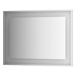 Зеркало Evoform в багетной раме со встроенным LED-светильником 25,5 W 100x75 см