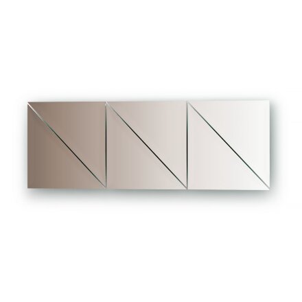 Зеркальная плитка Evoform с фацетом 15 мм бронза треугольник. 20 х 20 см 6 шт. в Казани 
