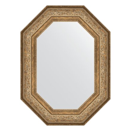 Зеркало в багетной раме Evoform виньетка античная бронза 109 мм 60x80 см в Казани 