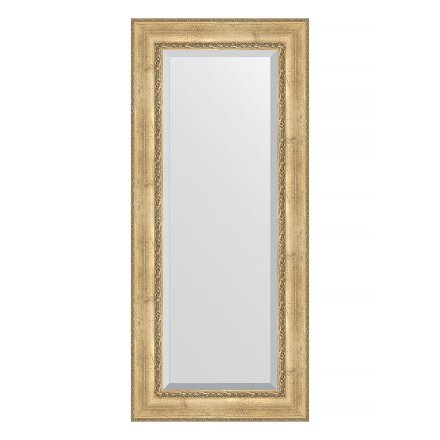 Зеркало с фацетом в багетной раме Evoform состаренное серебро с орнаментом 120 мм 67х152 см в Казани 