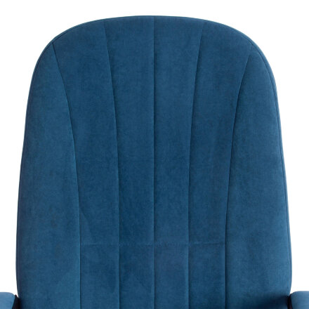 Кресло компьютерное TC флок синее 63х50х121 см в Казани 
