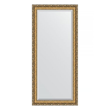 Зеркало с фацетом в багетной раме Evoform виньетка бронзовая 85 мм 75х165 см в Казани 