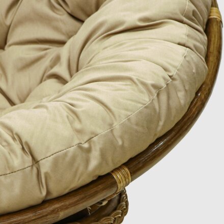 Кресло-папасан Rattan grand wicker brown с подушками в Казани 