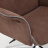 Кресло ТС 64х47х128 см флок коричневый в Казани 