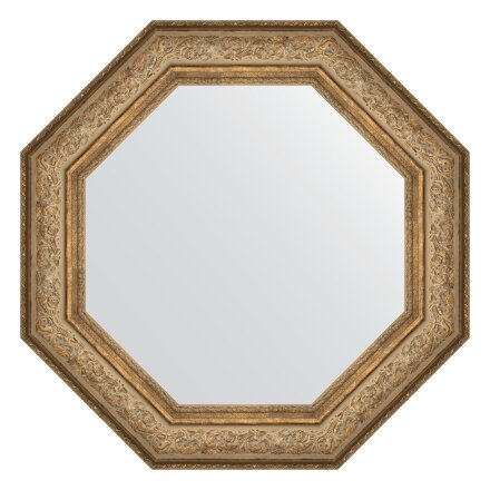 Зеркало в багетной раме Evoform виньетка античная бронза 109 мм 75x75 см в Казани 